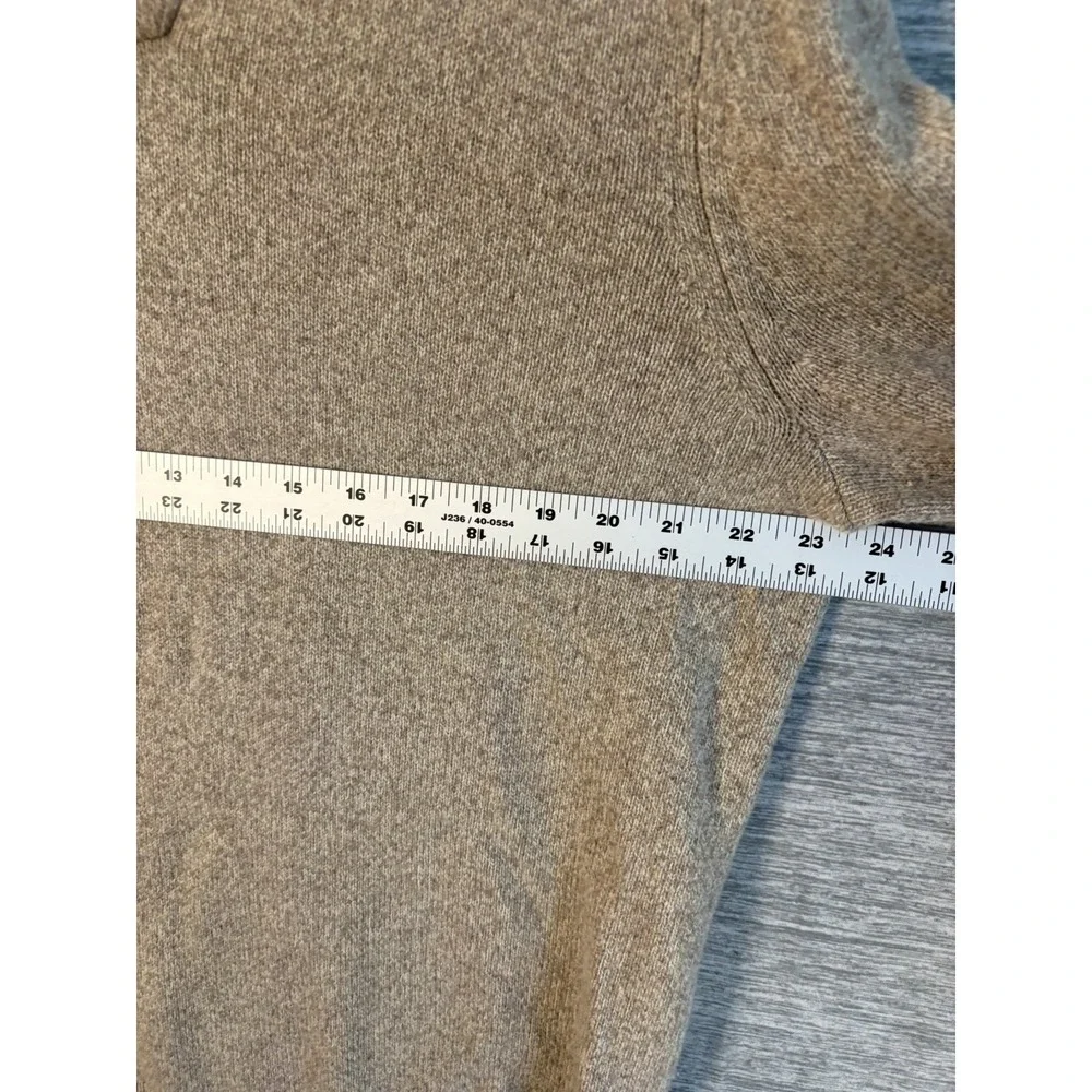 Banana Republic Italian Merino Wool Shawl Collar Sweater Mens XL Oatmeal Knit
